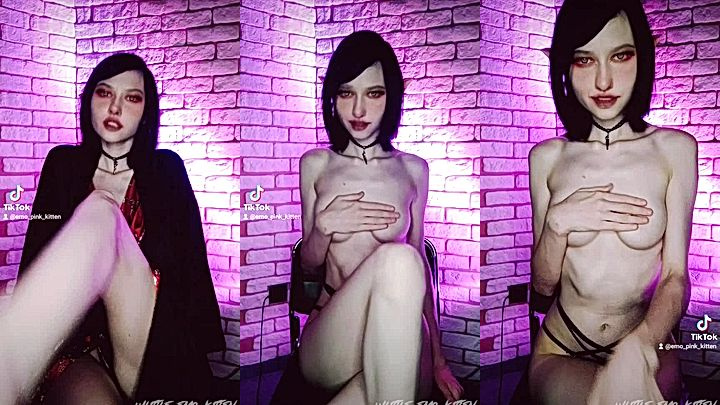 gorgeous girl  Little_emo_kitten knows how to turn me on with her amazing body
