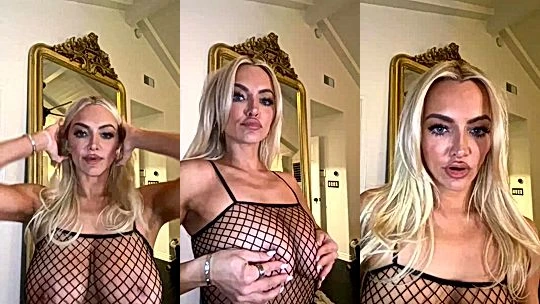 wild girl Lindsey Pelas titty tease in net lingerie till she moan soft leaked onlyfans video