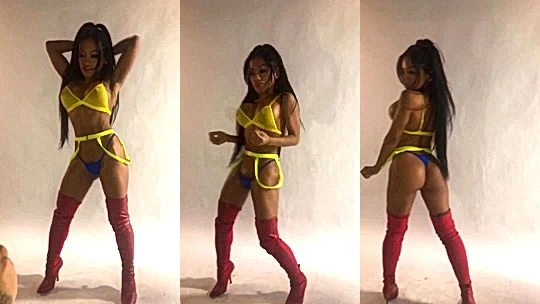 sexy big tits Filipino slut CJ Miles looks happy and feeling the vibes