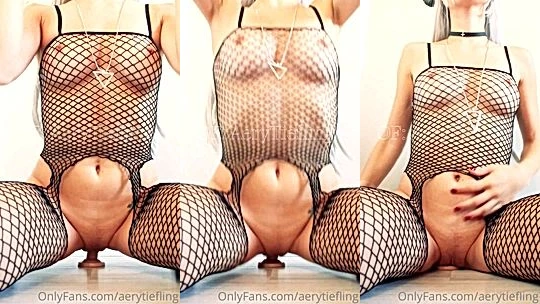nasty girl Aery Tiefling in net lingerie fuck her tight pussy hard till she couldnt walk leaked onlyfans video