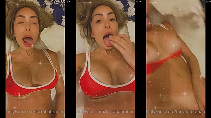 alone and bored so i touch my big boobs and stroke wet pussy hard , onlyfans model Farrah Abraham video