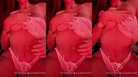 bad girl Bri Adeline show off her curves and fondle her soft tits, leak
