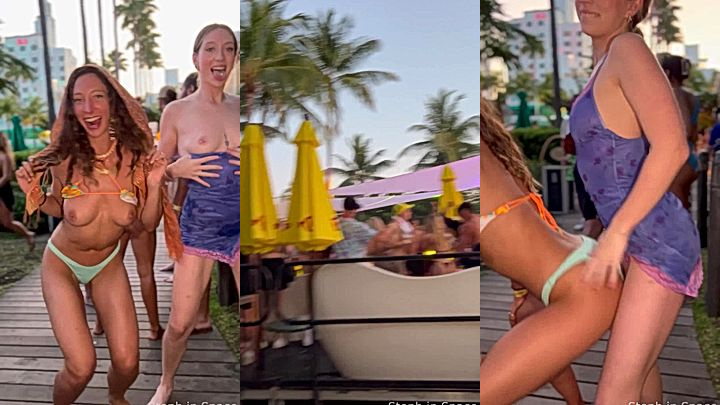 wild bad girl Stephinspace go carzy at the party in this video, leaked nude