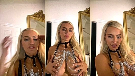 bad girl Lindsey Pelas have fun titty teasing on cam onlyfans leak video