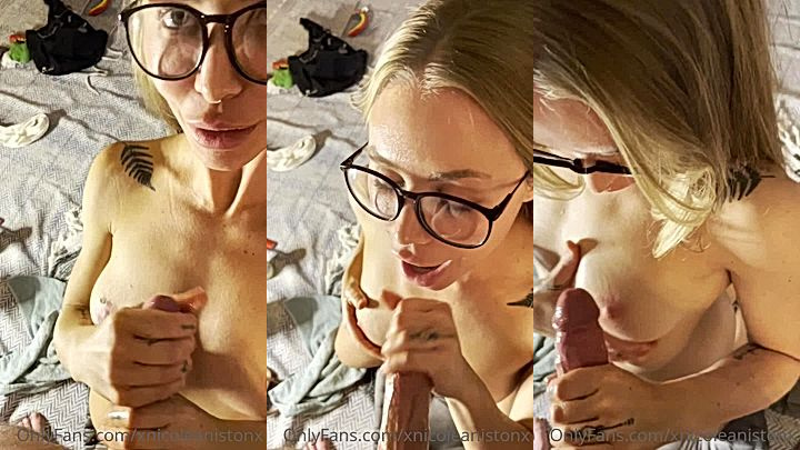 freaky milf Nicole Aniston suck dick on her knees till cumshot leaked onlyfans porn