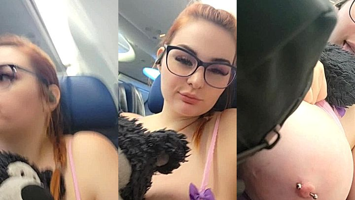 wild girl Abigaiil Morris titty tease on bus youll love it onlyfans leak video