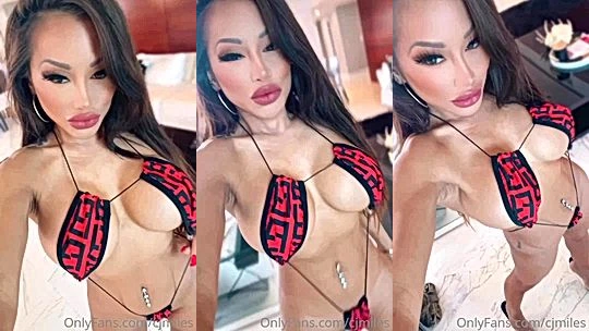 leaked onlyfans girl CJ Miles spread pussy hole on cam while she titty tease you wont last leaked onlyfans video