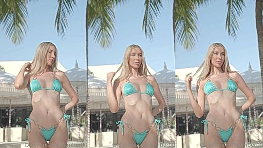 horny slut Goddess Amber wore bikini onlyfans leak