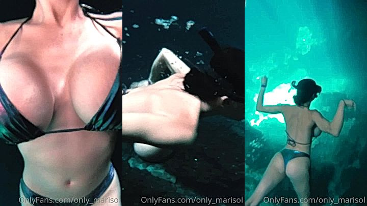 OnlyFans leak video Marisol Yotta big tits under water