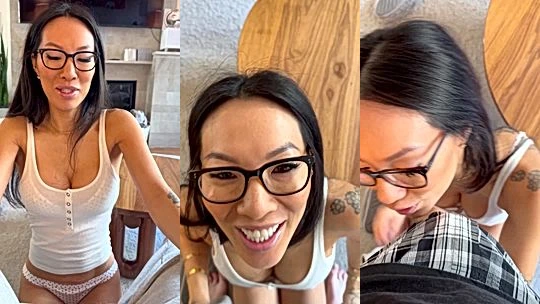 sexy doll Asa Akira carefully touches herself naughty till she moans for the cam, private video