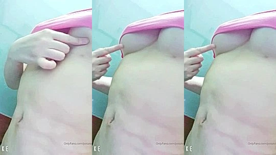 big tits slut Potato godzilla slowly takes  off her shirt for the cam and plays with her sexy tits for pleasure, leaked onlyfans
