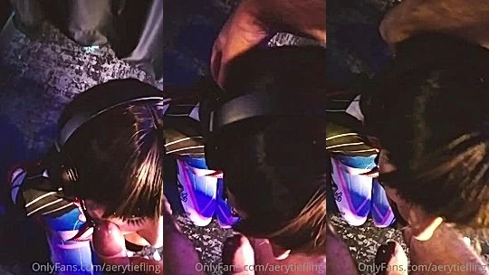 hot girl Aery Tiefling suck hard till she choke onlyfans leak video