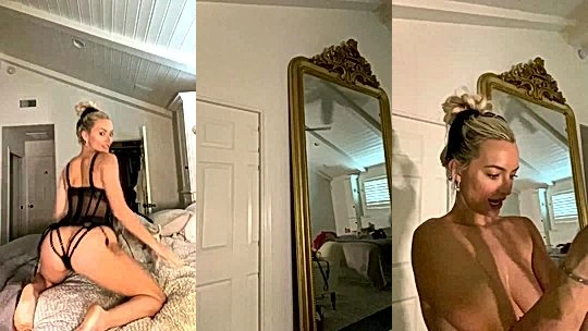 busty bitch Lindsey Pelas titty tease hard till she whisper your name leaked onlyfans video