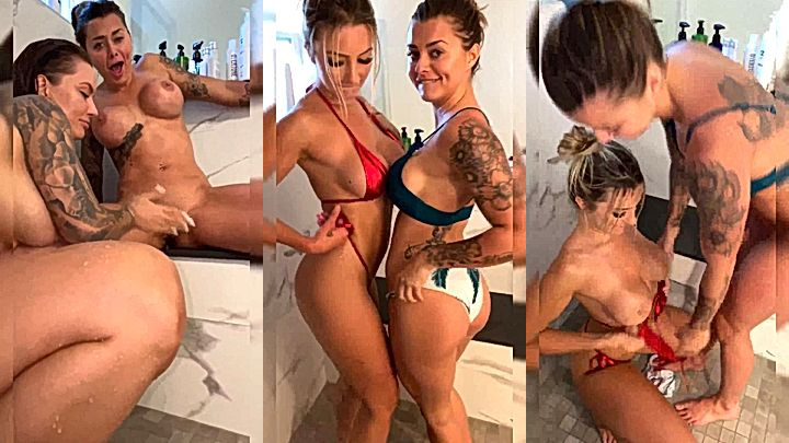 horny girls grind pussy to pussy hard on girls night turn unexpected leaked onlyfans porn Viking Barbie