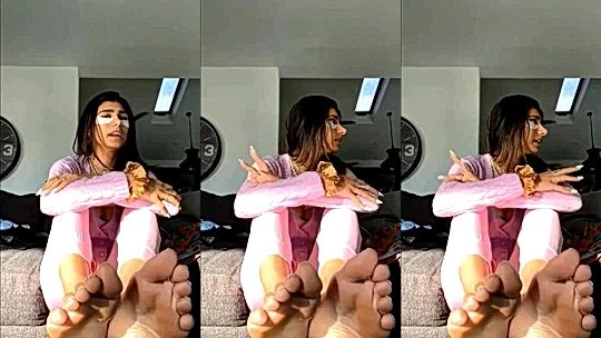 leaked video of sexy wild bitch Mia Khalifa feet leaked video