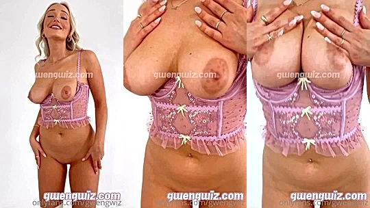 Gwengwiz soft moans while she rubs her tits onlyfans leak video