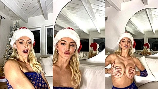 its christmas eve Lindsey Pelas celebrate with you with  her big tits leaked onlyfans video