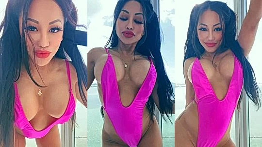 leaked onlyfans girl CJ Miles seduce hard in thong at beach side leaked onlyfans video