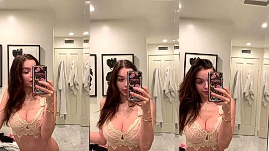 nasty diva  Sophie Mudd stands tall in front of the mirror and shows off her sexy hot body for the cam, leaked onlyfans