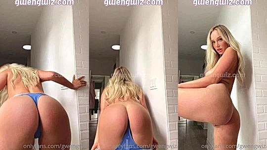 bad girl Gwengwiz braless and bouncing her juicy ass just for you onlyfans leak video