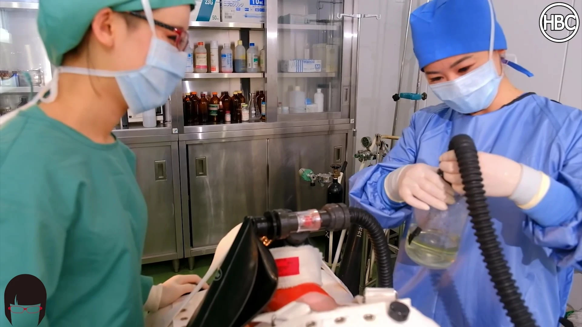 naughty japanese onlyfans model Eri Kitami rubs a patient cock before surgery