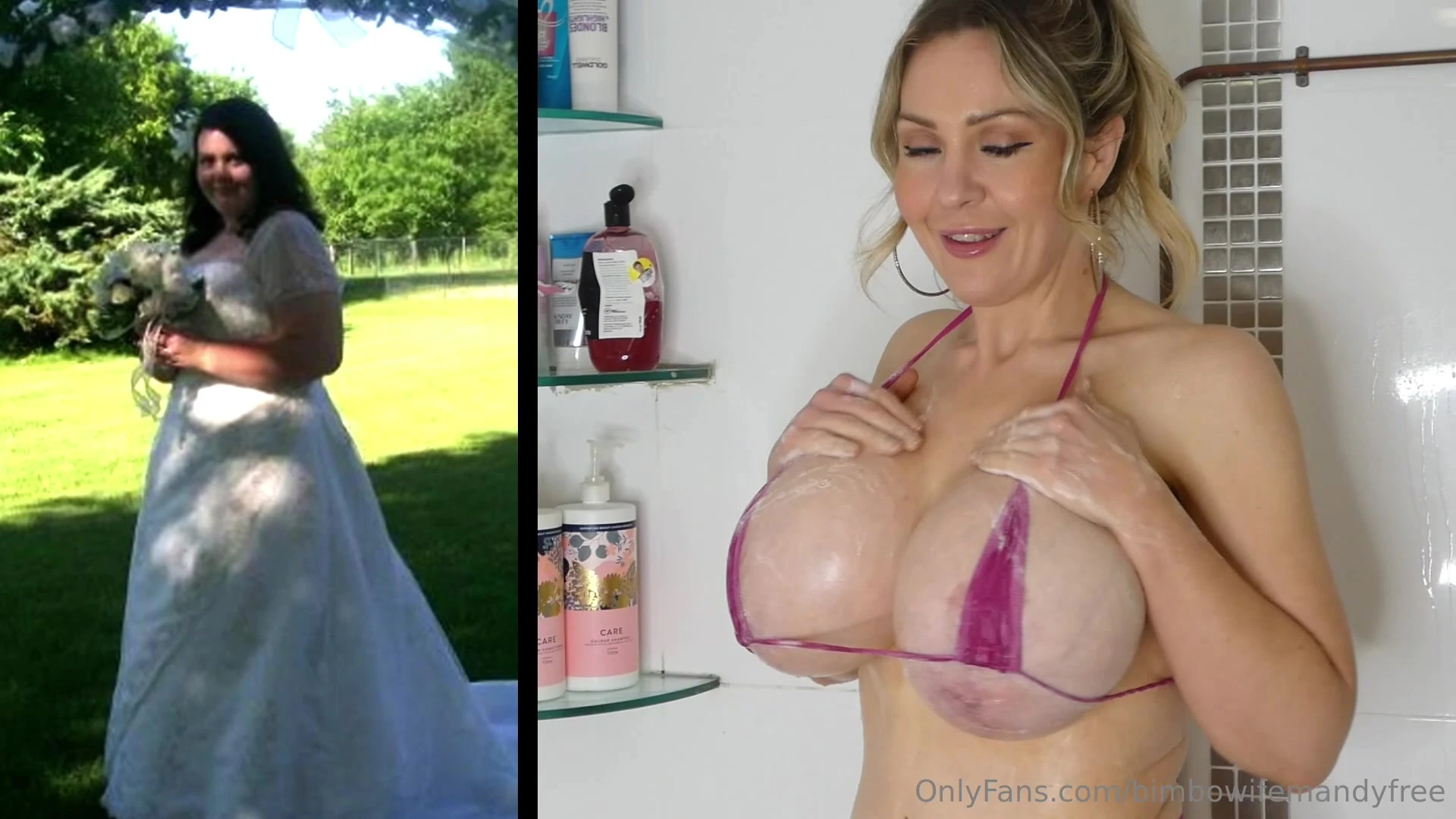 your naughty nurse bimbowifemandy gives a full boob exam just for you