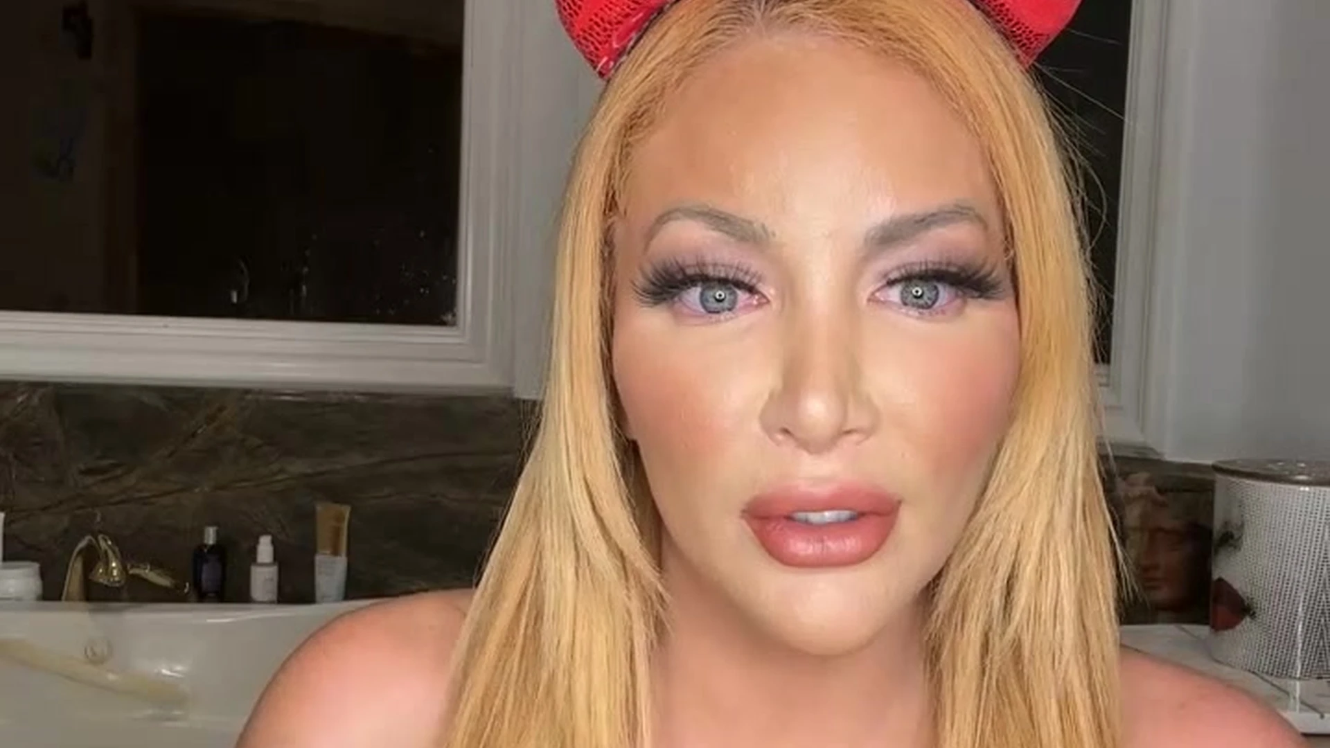 nasty onlyfans girl Nicolette Shea shows off her huge boobs on cam just the way you like