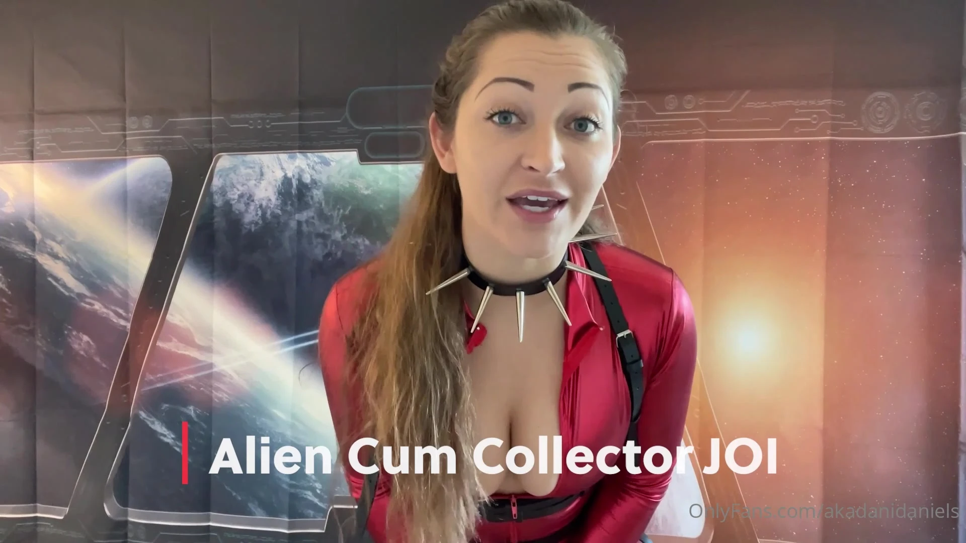 messy girl Dani Daniels in leather clothe shows off tits and rub hairy pussy leaked onlyfans video