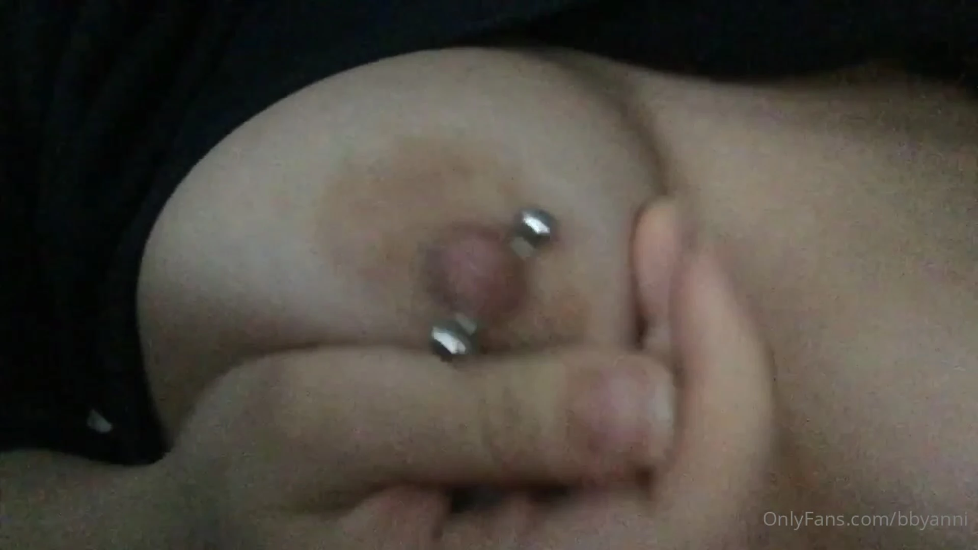 sexy babe Bbyanni nipple tease hard on cam till she soak onlyfans leak video