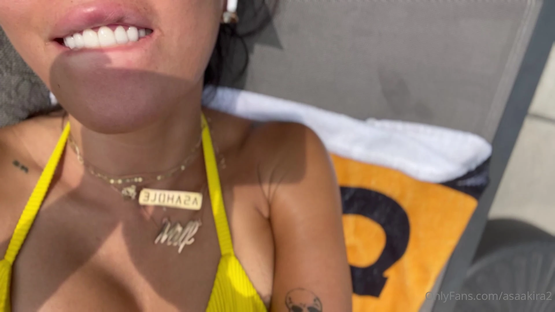 hot girl Asa Akira finger fuck her pussy hard in sexy thong till she cum hard onlyfans leak video