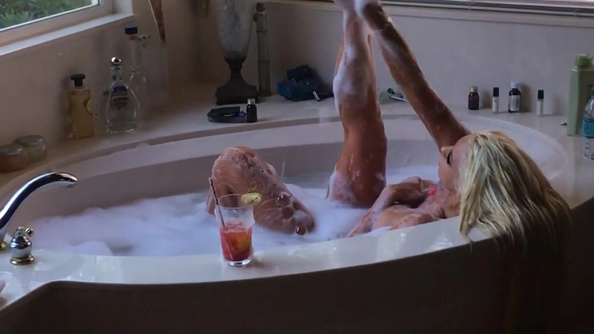 onlyfans girl Nicolette Shea’s soapy tit play in the bathtub while you watch