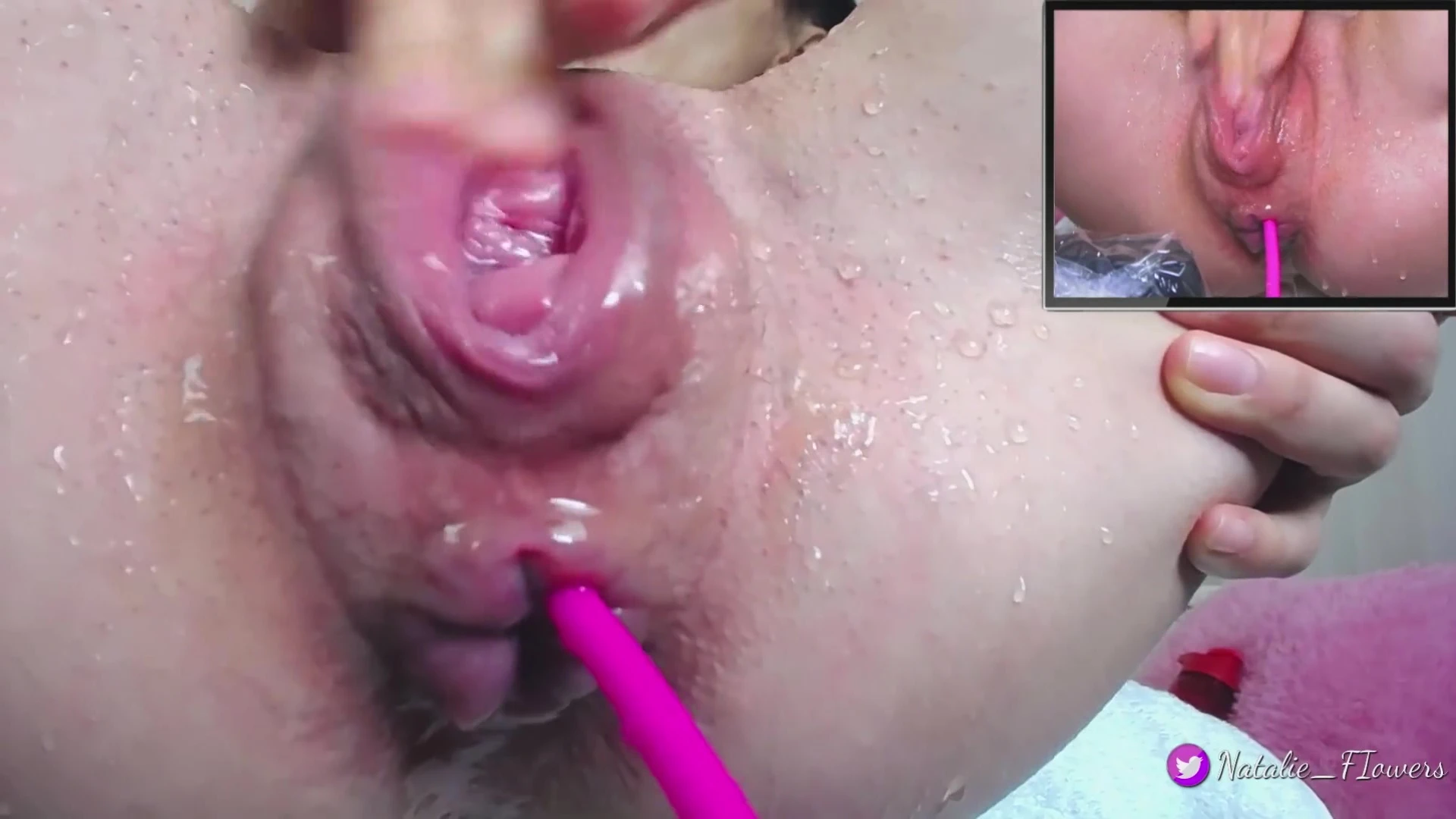lube, lights, and loud moans, dildo session starts now Natalie Flowers leak