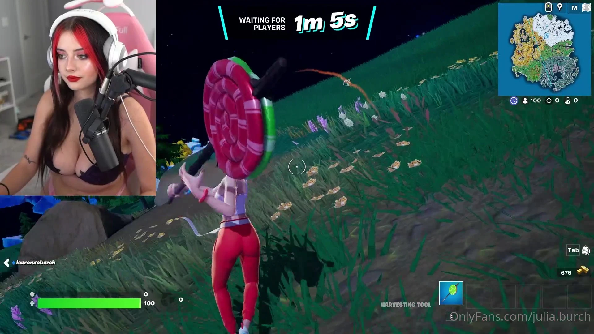 onlyfans model Burch twins plays a video game