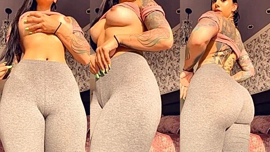 nasty onlyfans model Giuliana Cabrazia undress and shows her big ass and huge tits