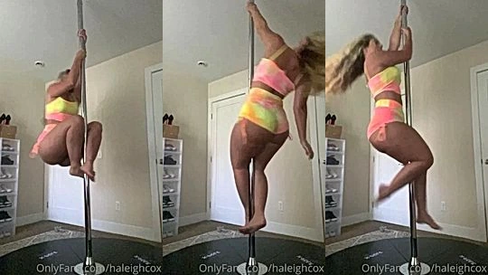 busty american onlyfans model Haleigh Cox stripe and shakes her big ass