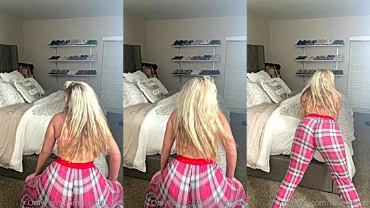 leaked onlyfans babe Haleigh Cox bounce her thick ass in pj like a good slut leaked onlyfans video