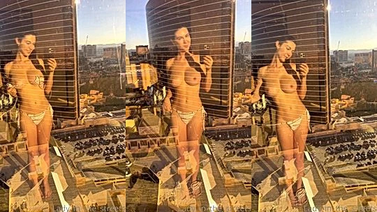 sexy onlyfans model Ellie James do mirror selfi and shows of her big tits
