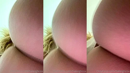 wild busty american onlyfans model Haleigh Cox shows her ass and shakes her ass