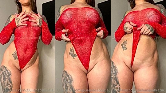 dirty sexy naughty model Giuliana Cabraziashowing off her nice big tits in a sexy lingerie on cam