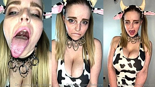 Codi vore take out her tounge to show her fans