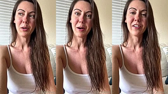 naughty onlyfans model Ellie James talks dirty and shows her natural big boobs