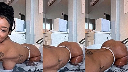 busty milf MissBNasty bent over and teases her big ass in the bathutb while you watch