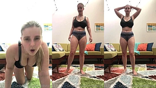 cunty bad bae show off her nice sexy ass on video while she does yoga, leaked Codi vore video