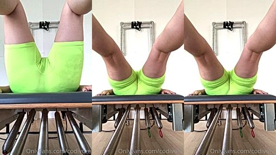 Codi vore is having a great workout while showing off her amazing body