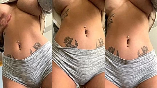 onlyfans leak babe Octavia May seduce her tits and booty tease in tight shorts leaked onlyfans video