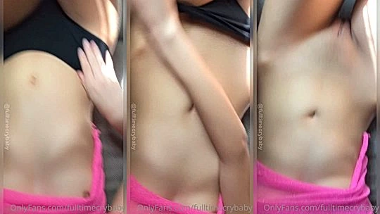 sey onlyfans model Luvcoregf takes of her pant and shows her wet coochie