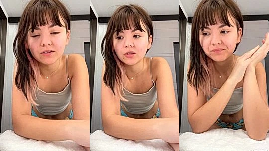asian onlyfans model Luvcoregf talks dirty and takes of her lingerie and shows her tits