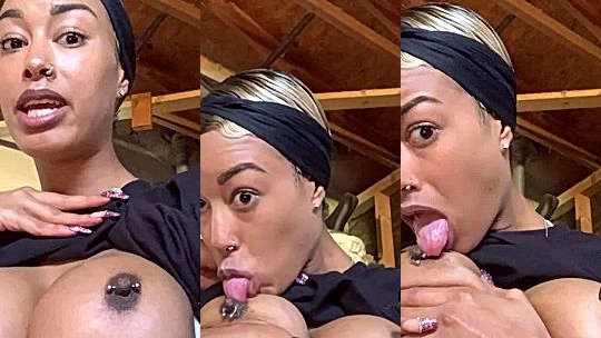 big tits ebony MissBNasty tits were made to licked imagine you were close onlyfans leak video