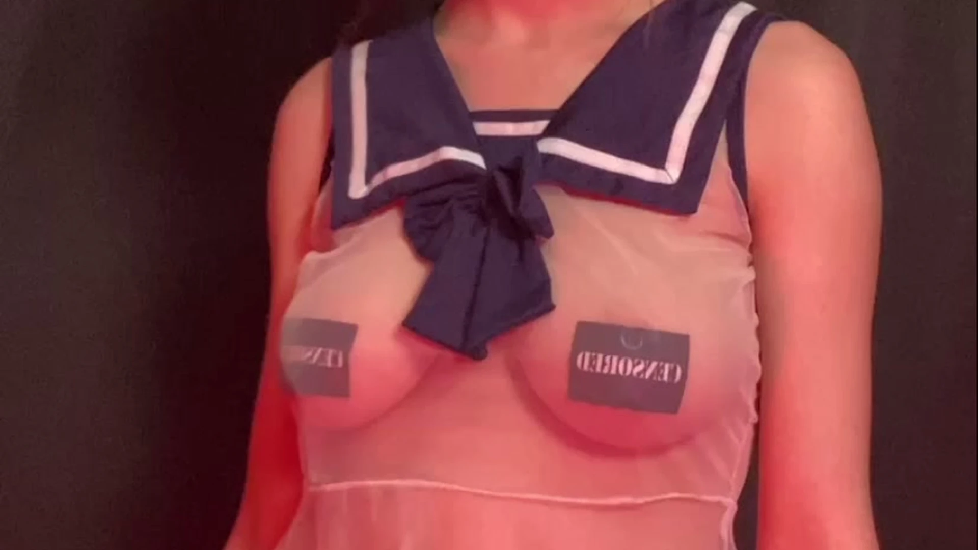 Lilmochidoll Lilmochidoll tapes her bnoobs to show off her boobs