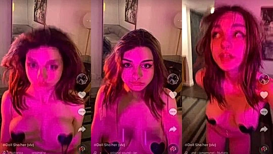 naughty onlyfans model Lilmochidoll undress and shows her big tits